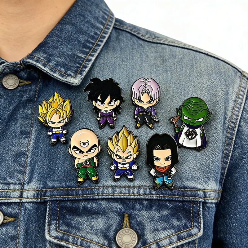 7pcs Set Cute Manga Brooches f - Enamel Pin Set recension och pris