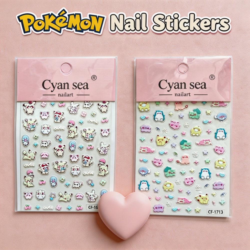 Kawaii Pokémon Pikachu Nail Ar - Anime Merchandise Nepal recension och pris