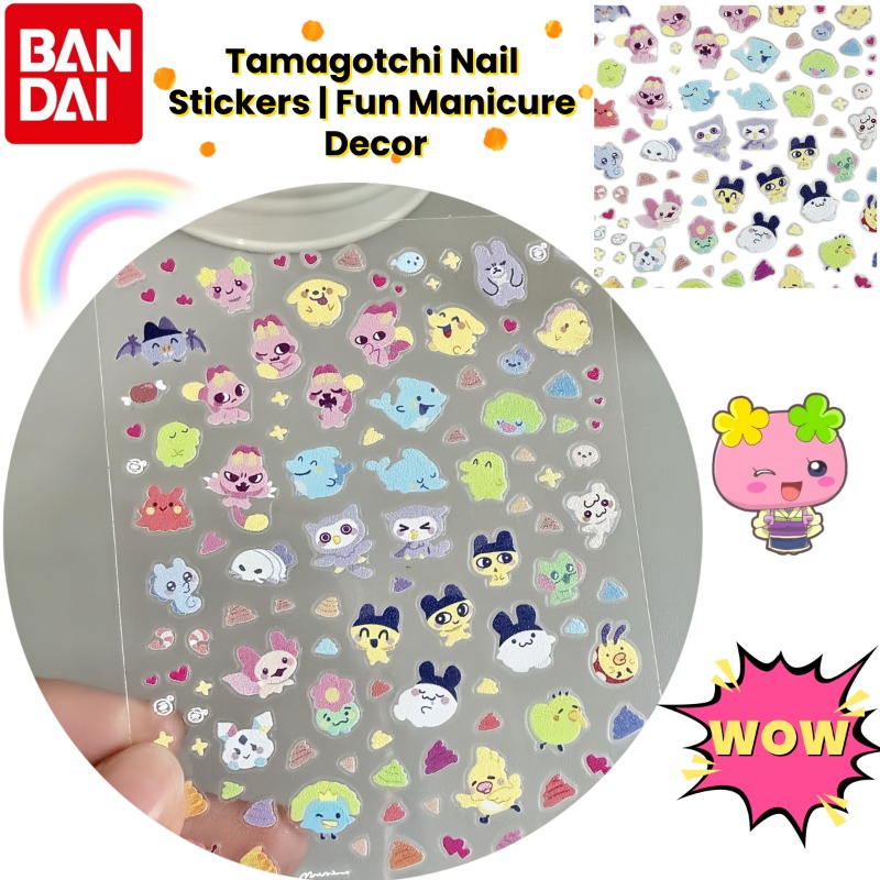 Tamagotchi Anime Cute Nail Art - Anime Merchandise Nepal recension och pris