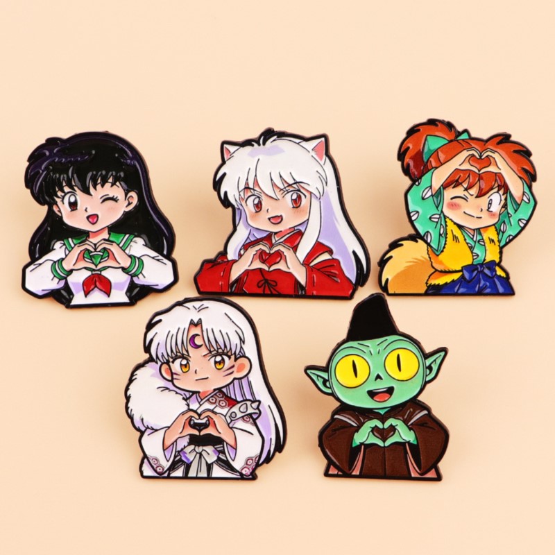 Cute Wolf Ear Fantasy Characte - Enamel Pin Set recension och pris