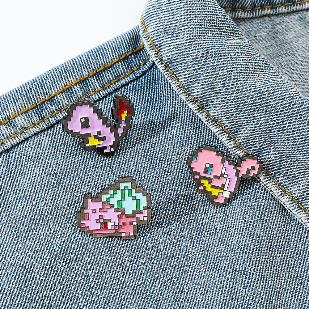 Pixel Mosaic Pokemon Metal Ena - Enamel Pin Set recension och pris