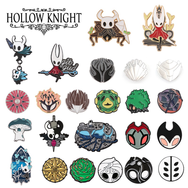 Hollow Knight Alloy Drip Oil E - Enamel Pin Set recension och pris