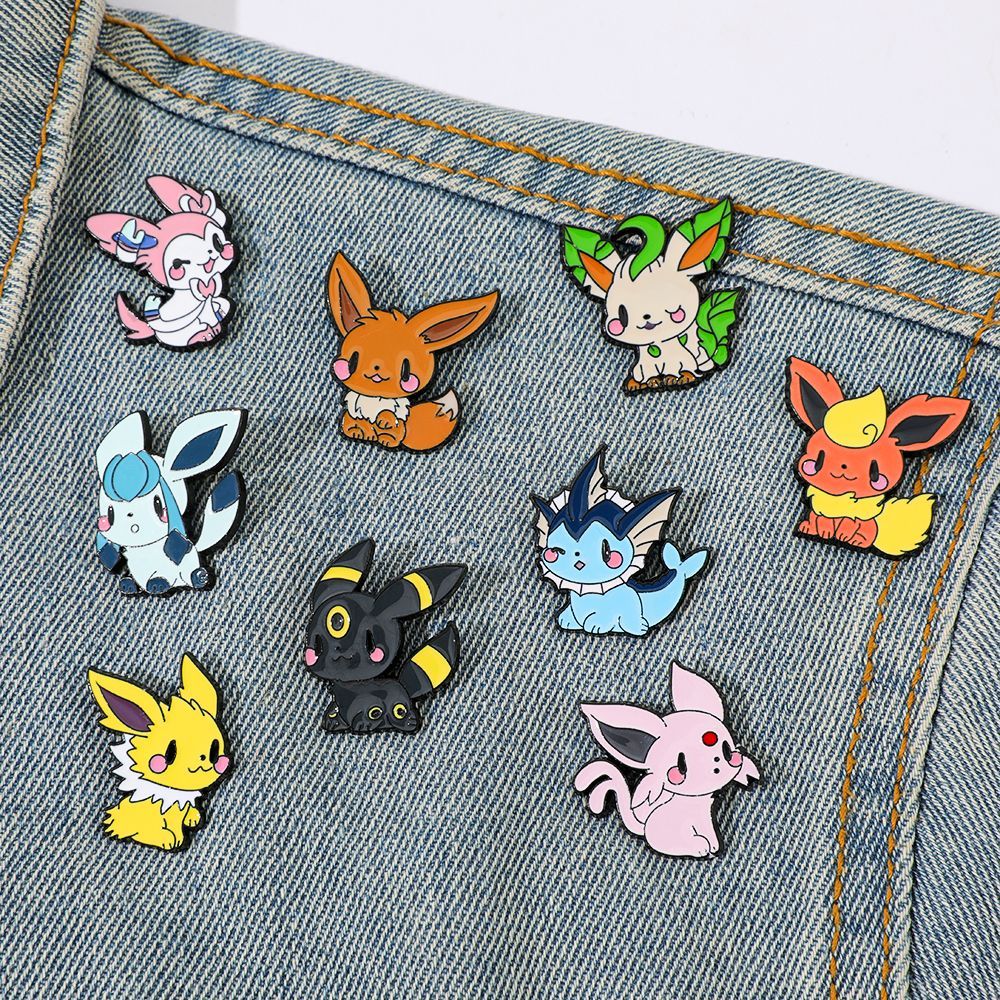 Cute Pokemon Eevee Enamel Pins - Enamel Pin Set recension och pris